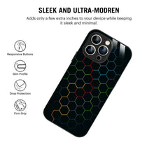 Bornstud Neon Hive Printed Case for iPhone 14 Pro Max