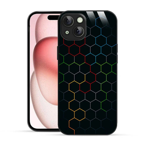 Bornstud Neon Hive Printed Case for iPhone 15