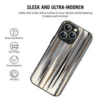 Bornstud Metallic Stripes Printed Case for iPhone 13 Pro Max