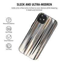 Bornstud Metallic Stripes Printed Case for iPhone 11