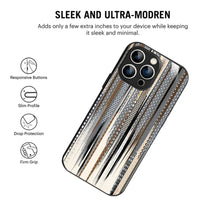 Bornstud Metallic Stripes Printed Case for iPhone 14 Pro