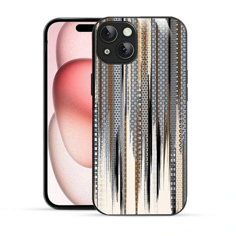 Bornstud Metallic Stripes Printed Case for iPhone 15