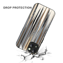 Bornstud Metallic Stripes Printed Case for iPhone 15