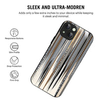 Bornstud Metallic Stripes Printed Case for iPhone 15