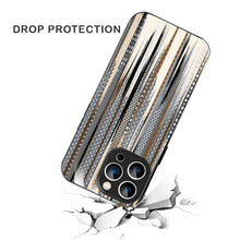 Bornstud Metallic Stripes Printed Case for iPhone 16 Pro