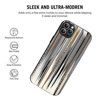 Bornstud Metallic Stripes Printed Case for iPhone 11 Pro