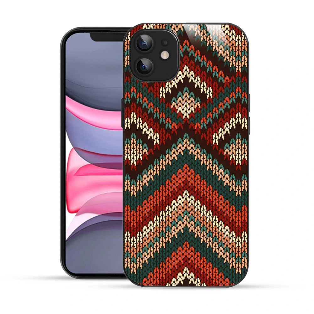 Bornstud Cozy Knit Chevron Printed Case for iPhone 11