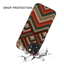 Bornstud Cozy Knit Chevron Printed Case for iPhone 15
