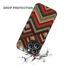Bornstud Cozy Knit Chevron Printed Case for iPhone 15 Pro