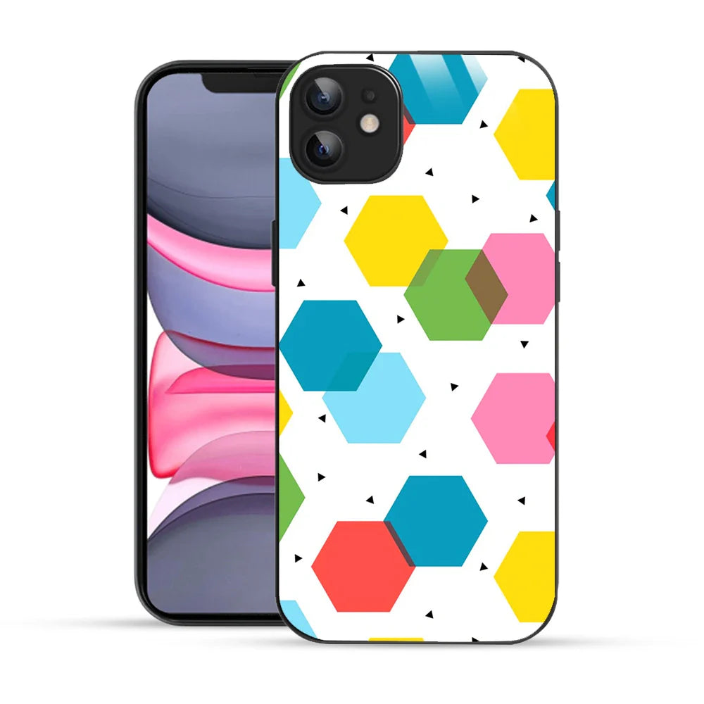 Bornstud Geometric Honeycomb Printed Case for iPhone 11