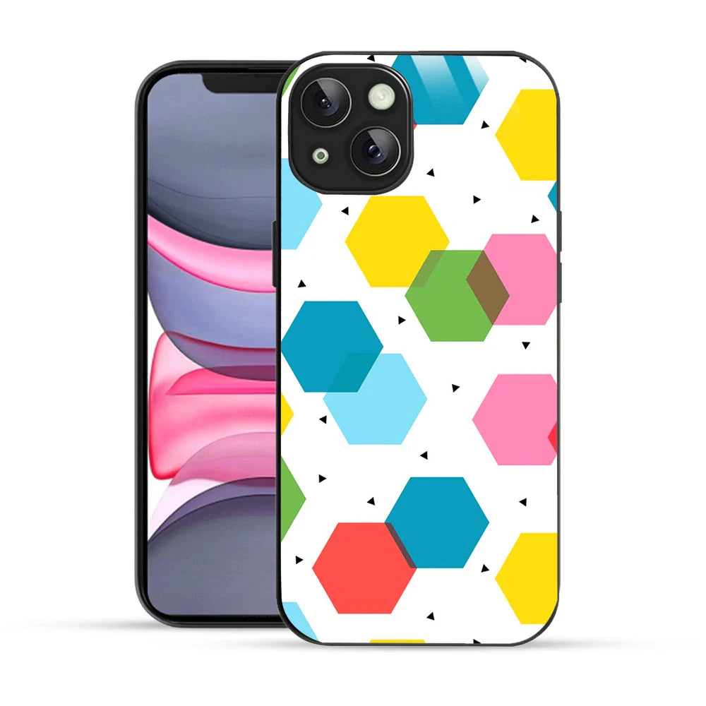 Bornstud Geometric Honeycomb Printed Case for iPhone 13