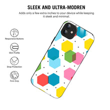 Bornstud Geometric Honeycomb Printed Case for iPhone 11