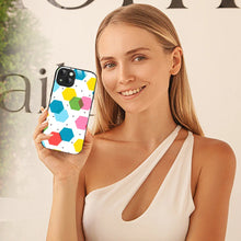 Bornstud Geometric Honeycomb Printed Case for iPhone 14 Plus