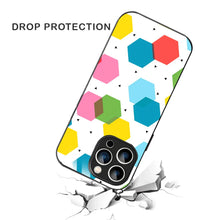 Bornstud Geometric Honeycomb Printed Case for iPhone 14 Pro Max