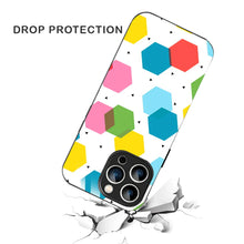 Bornstud Geometric Honeycomb Printed Case for iPhone 16 Pro Max