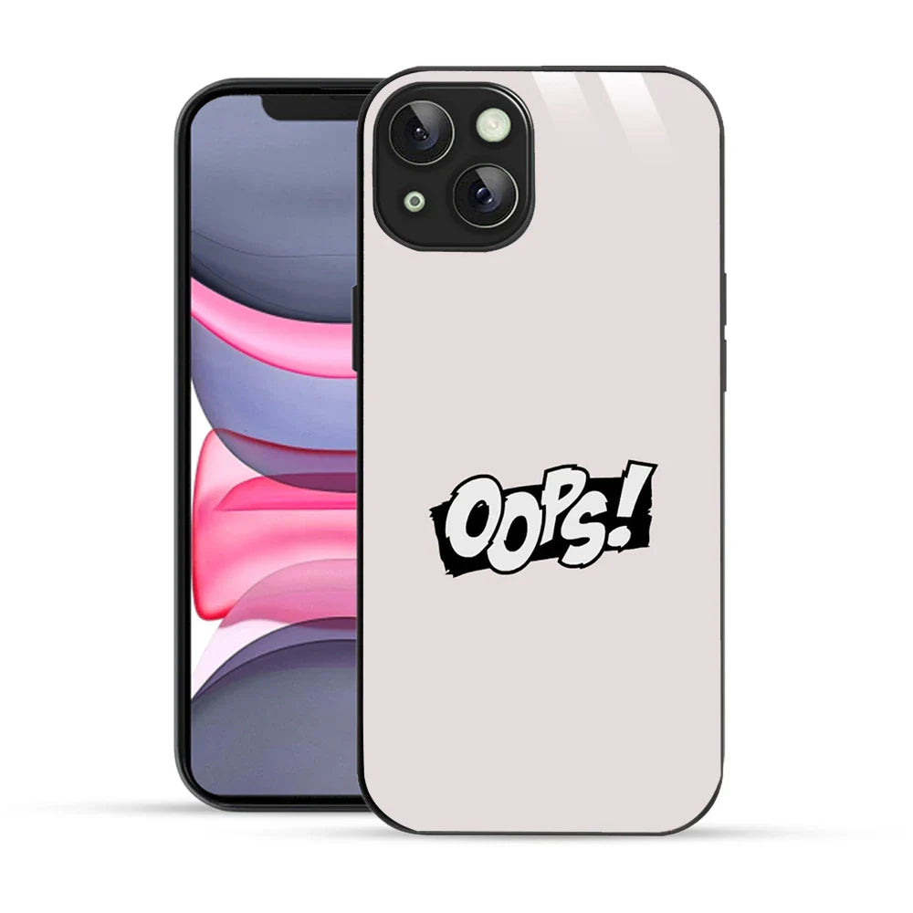 Bornstud Oops! Minimalist Printed Case for iPhone 13