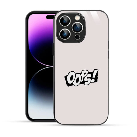Bornstud Oops! Minimalist Printed Case for iPhone 14 Pro