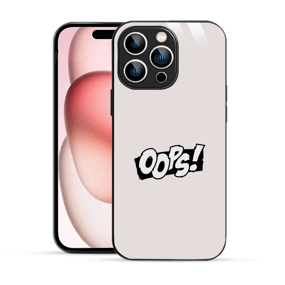 Bornstud Oops! Minimalist Printed Case for iPhone 15 Pro