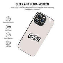 Bornstud Oops! Minimalist Printed Case for iPhone 15 Pro