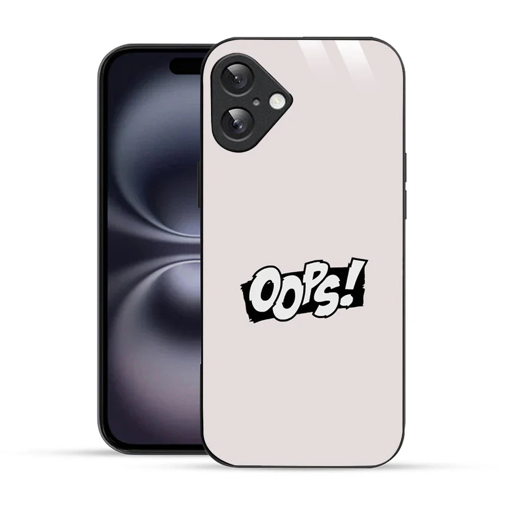 Bornstud Oops! Minimalist Printed Case for iPhone 16