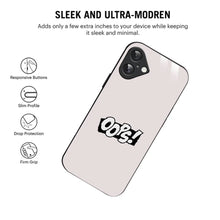 Bornstud Oops! Minimalist Printed Case for iPhone 16