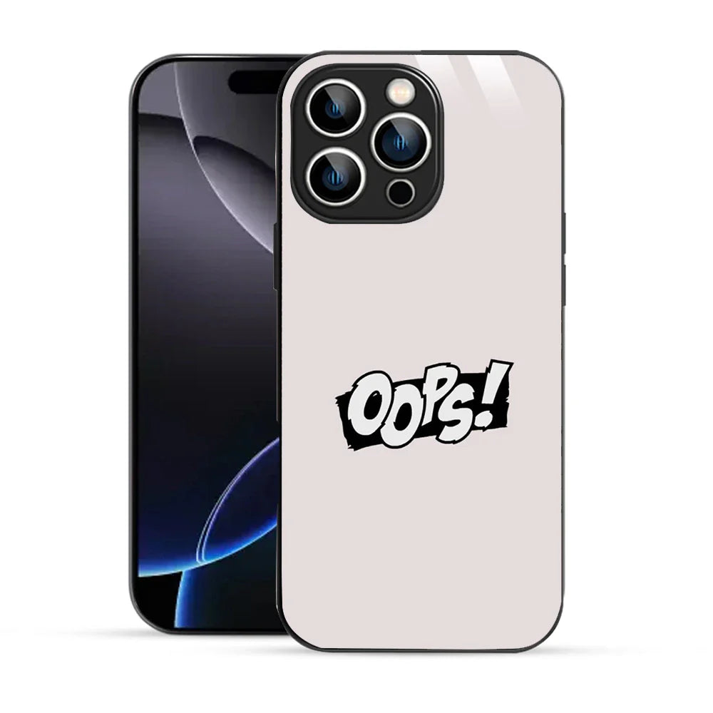 Bornstud Oops! Minimalist Printed Case for iPhone 16 Pro Max