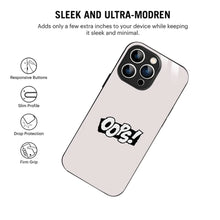 Bornstud Oops! Minimalist Printed Case for iPhone 16 Pro Max