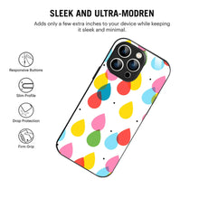 Bornstud Colorful Raindrop Delight Printed Case for iPhone 14 Pro Max