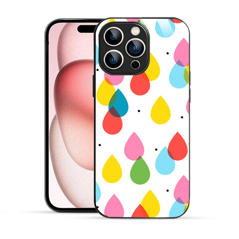 Bornstud Colorful Raindrop Delight Printed Case for iPhone 15 Pro Max