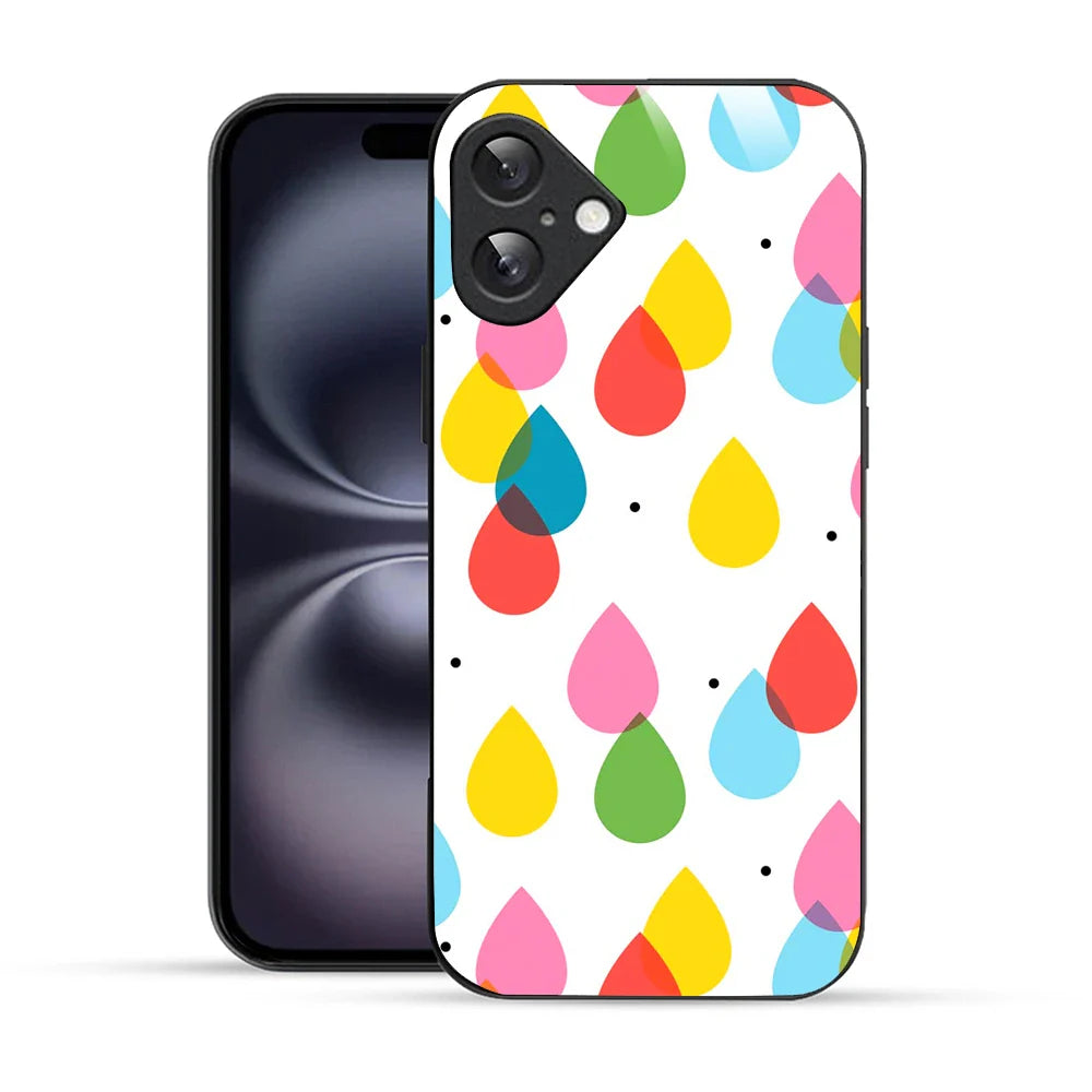 Bornstud Colorful Raindrop Delight Printed Case for iPhone 16 Plus