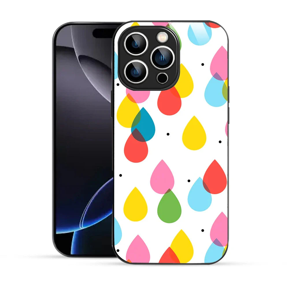 Bornstud Colorful Raindrop Delight Printed Case for iPhone 16 Pro Max