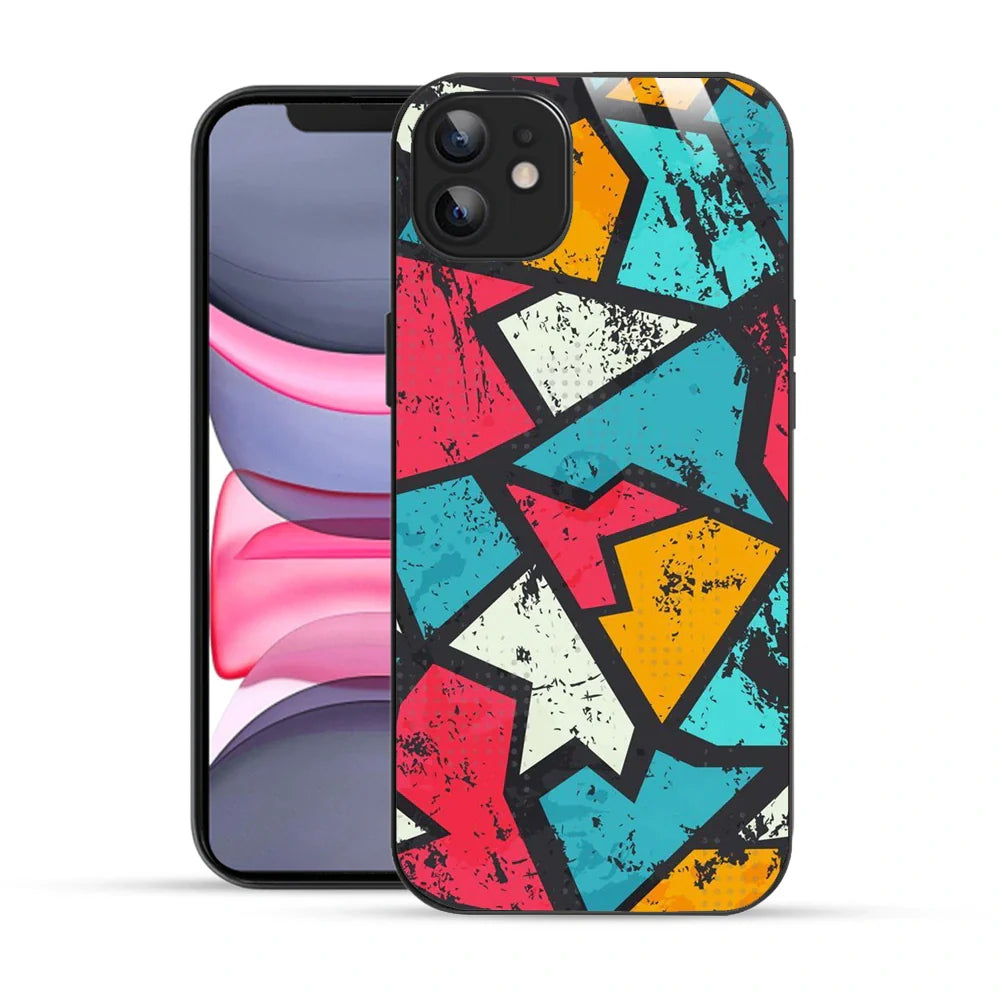 Bornstud Urban Shards Multi-Color Printed Case for iPhone 12