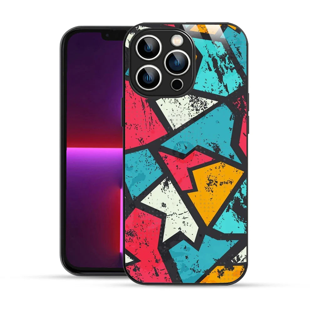 Bornstud Urban Shards Multi-Color Printed Case for iPhone 13 Pro Max
