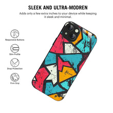 Bornstud Urban Shards Multi-Color Printed Case for iPhone 14 Plus