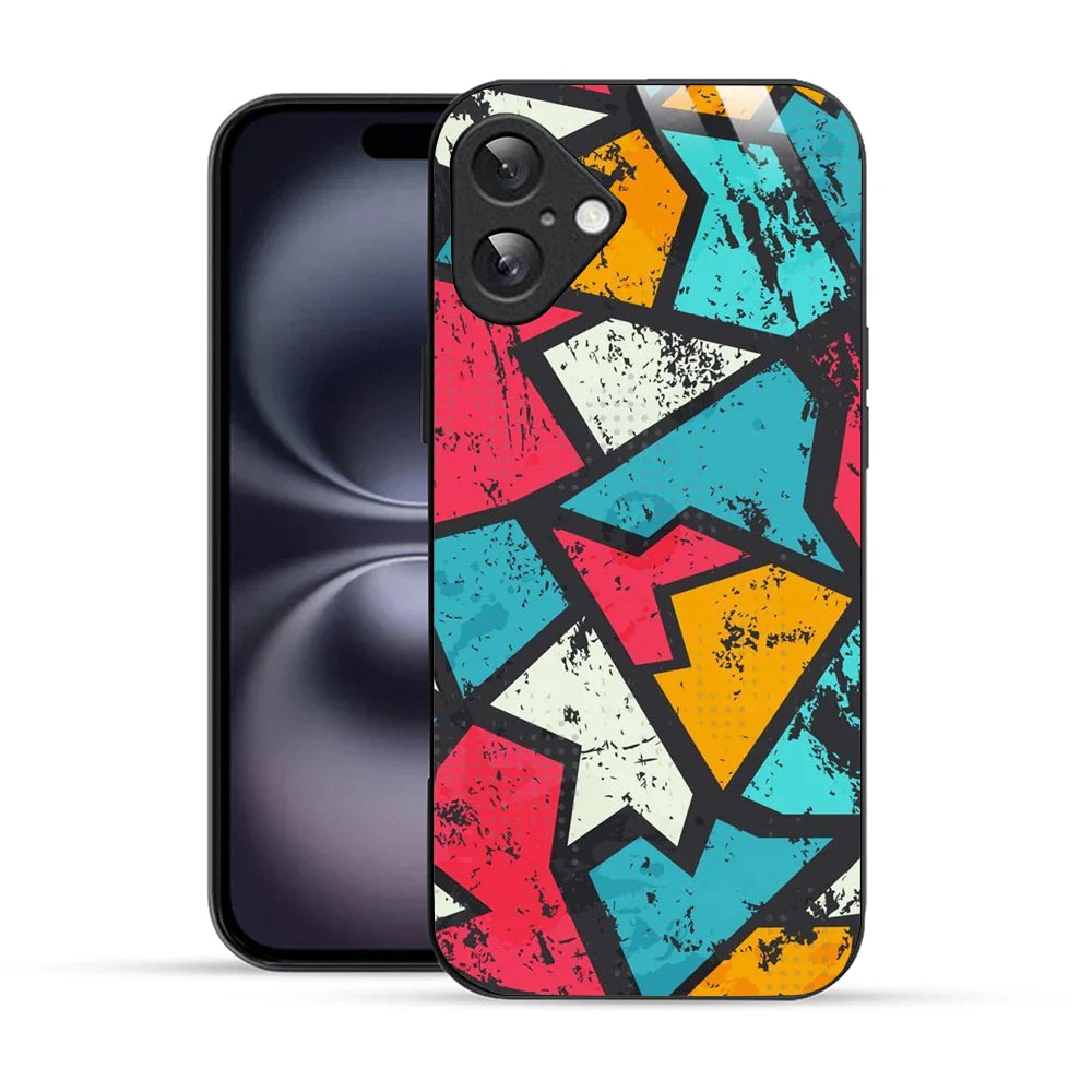 Bornstud Urban Shards Multi-Color Printed Case for iPhone 16