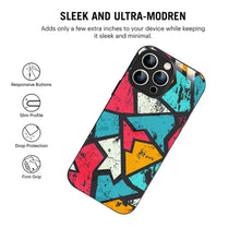 Bornstud Urban Shards Multi-Color Printed Case for iPhone 16 Pro Max