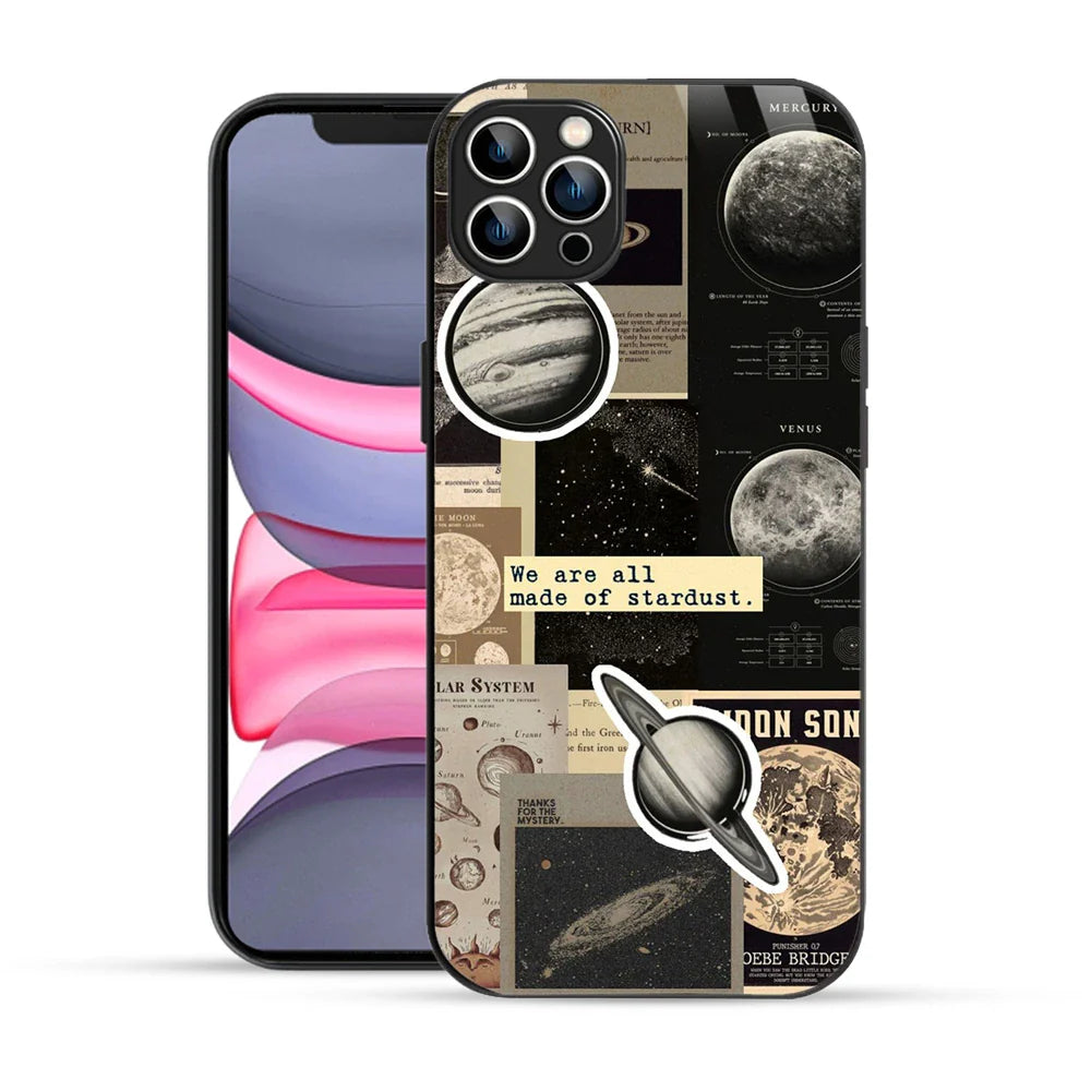 Bornstud Galaxy Solar collage Printed Case for iPhone 12 Pro