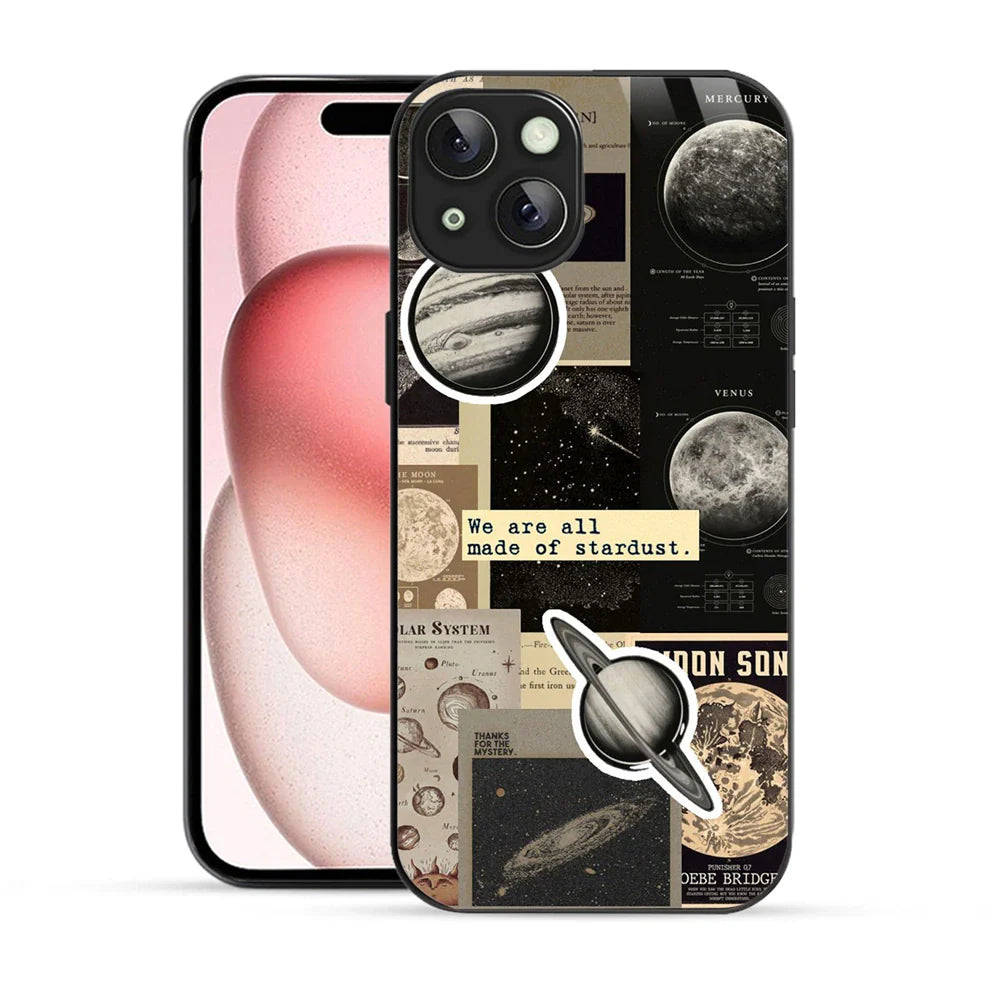 Bornstud Galaxy Solar collage Printed Case for iPhone 15