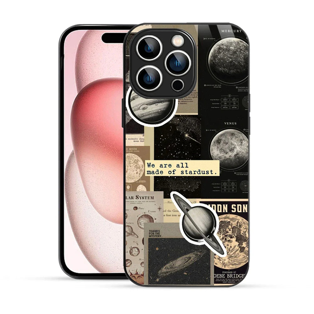 Bornstud Galaxy Solar collage Printed Case for iPhone 15 Pro