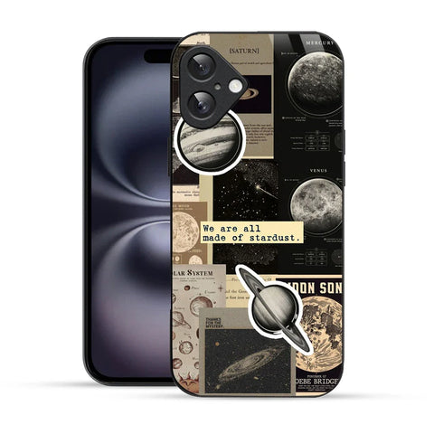 Bornstud Galaxy Solar collage Printed Case for iPhone 16 Plus