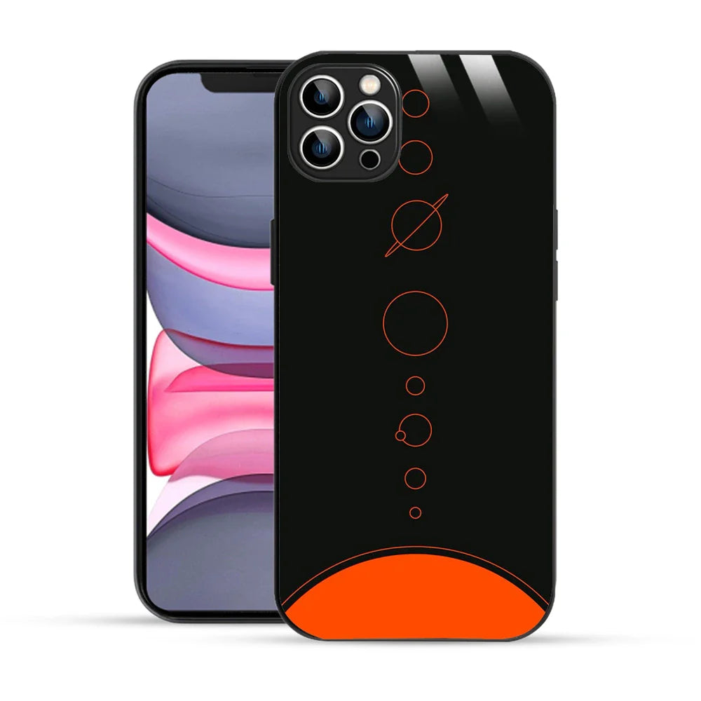 Bornstud Galaxy Solar collage Black & Red Printed Case for iPhone 12 Pro