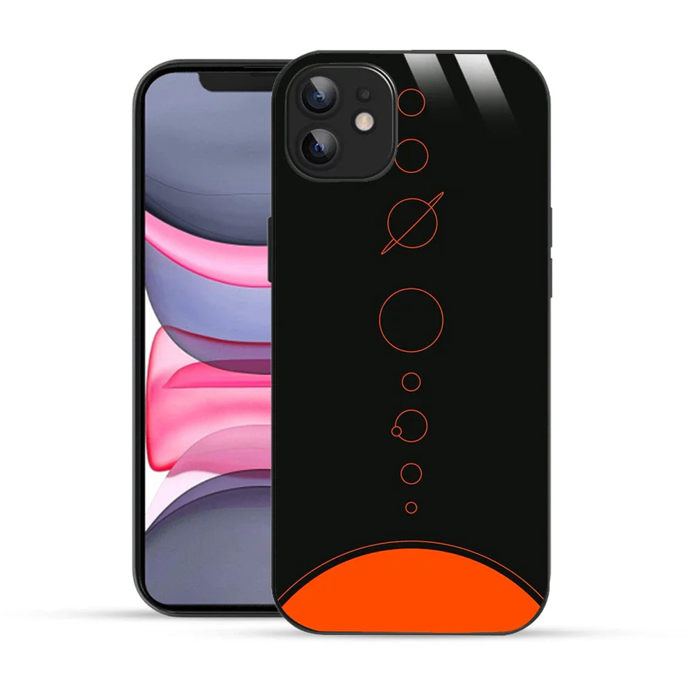 Bornstud Galaxy Solar collage Black & Red Printed Case for iPhone 11