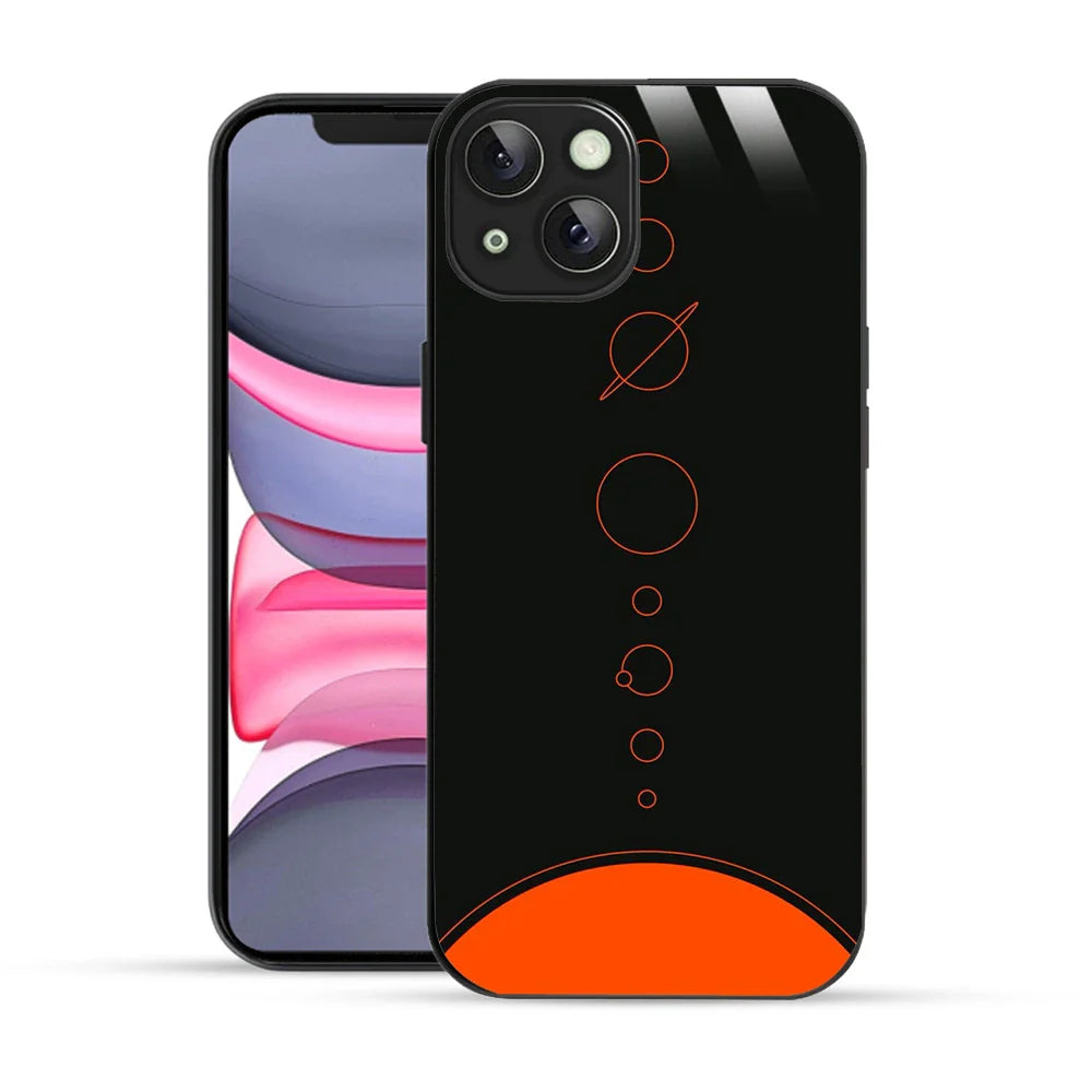 Bornstud Galaxy Solar collage Black & Red Printed Case for iPhone 14