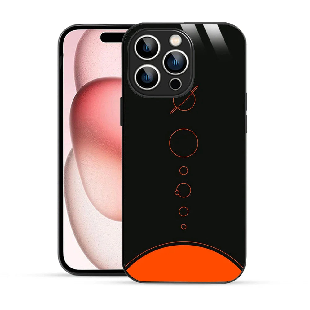 Bornstud Galaxy Solar collage Black & Red Printed Case for iPhone 15 Pro