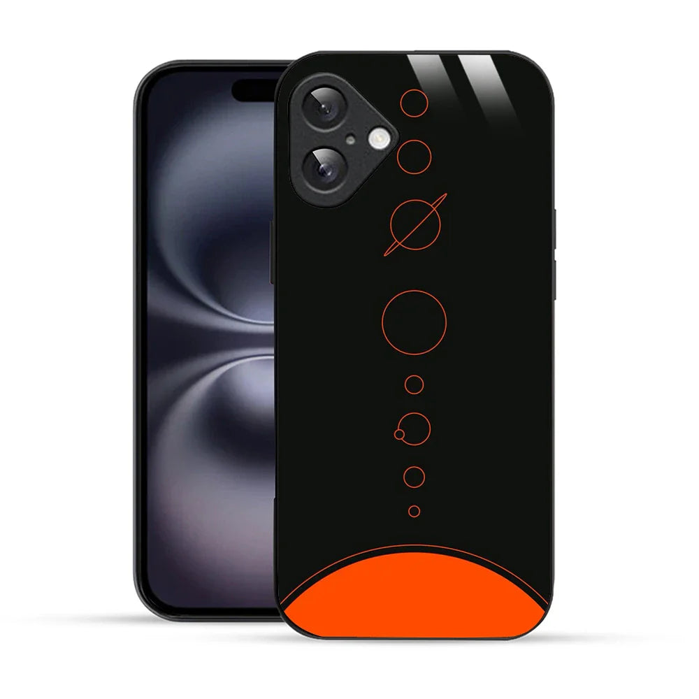 Bornstud Galaxy Solar collage Black & Red Printed Case for iPhone 16