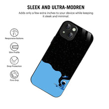 Bornstud Galaxy Astronouts blue Printed Case for iPhone 15