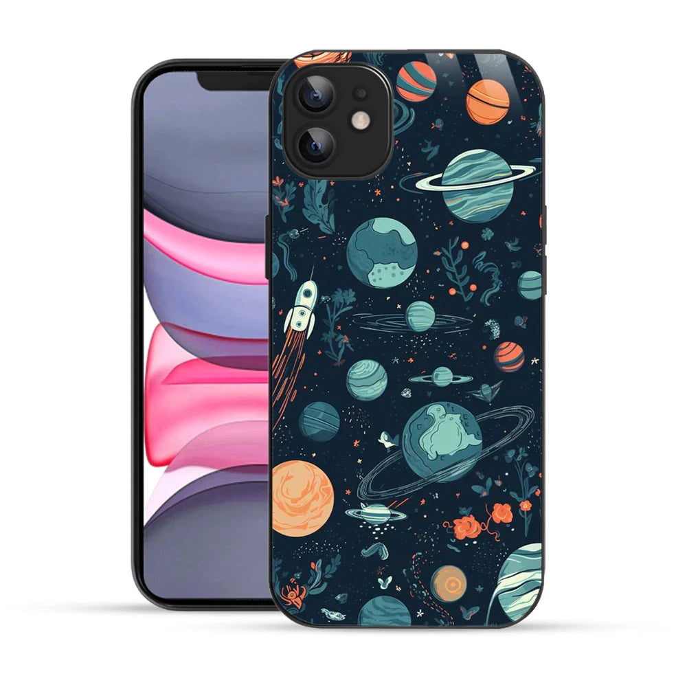 Bornstud Galaxy green Printed Case for iPhone 12