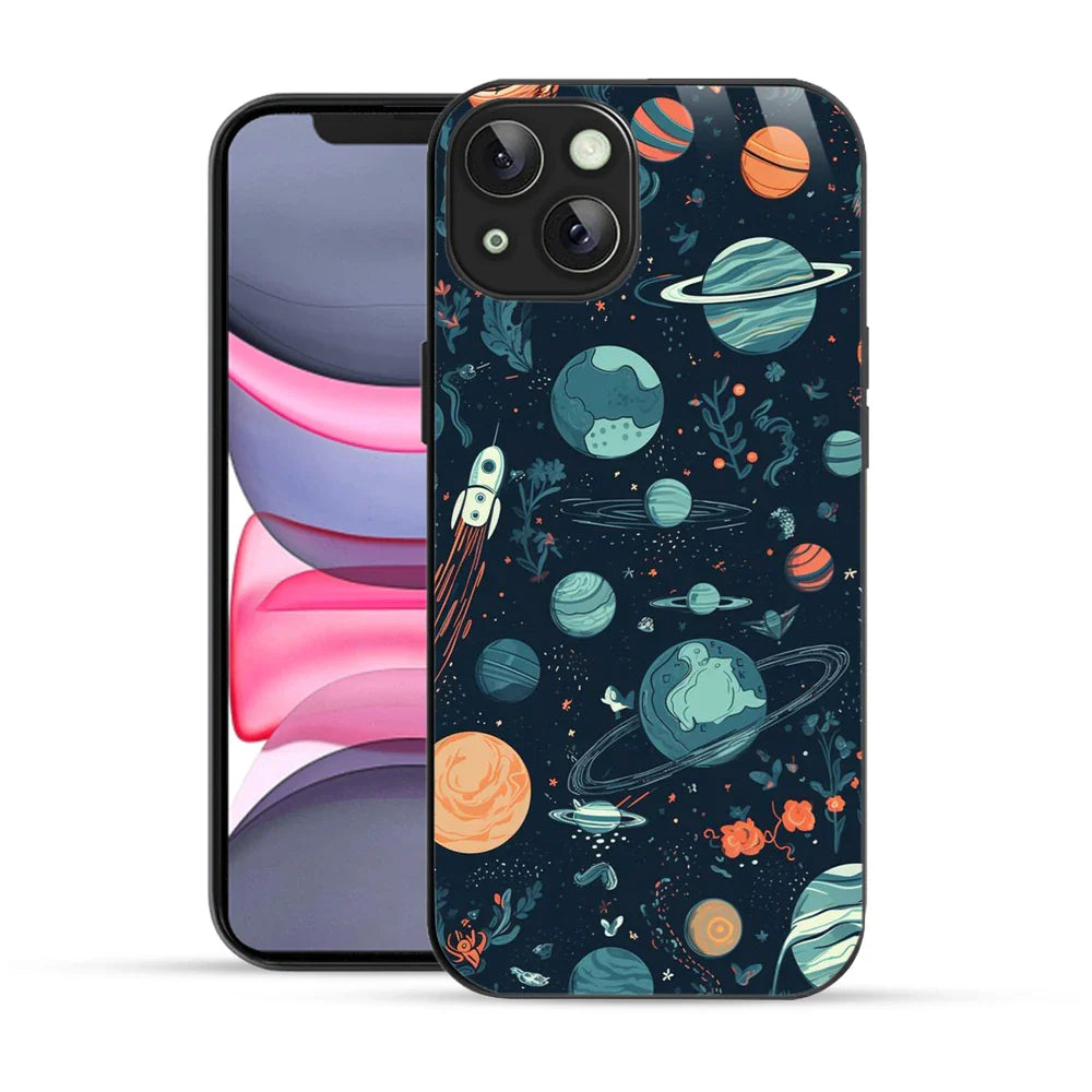 Bornstud Galaxy green Printed Case for iPhone 13