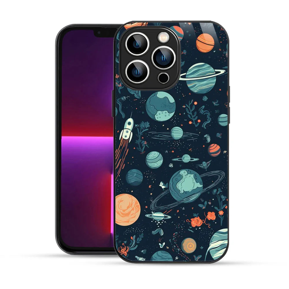 Bornstud Galaxy green Printed Case for iPhone 13 Pro Max