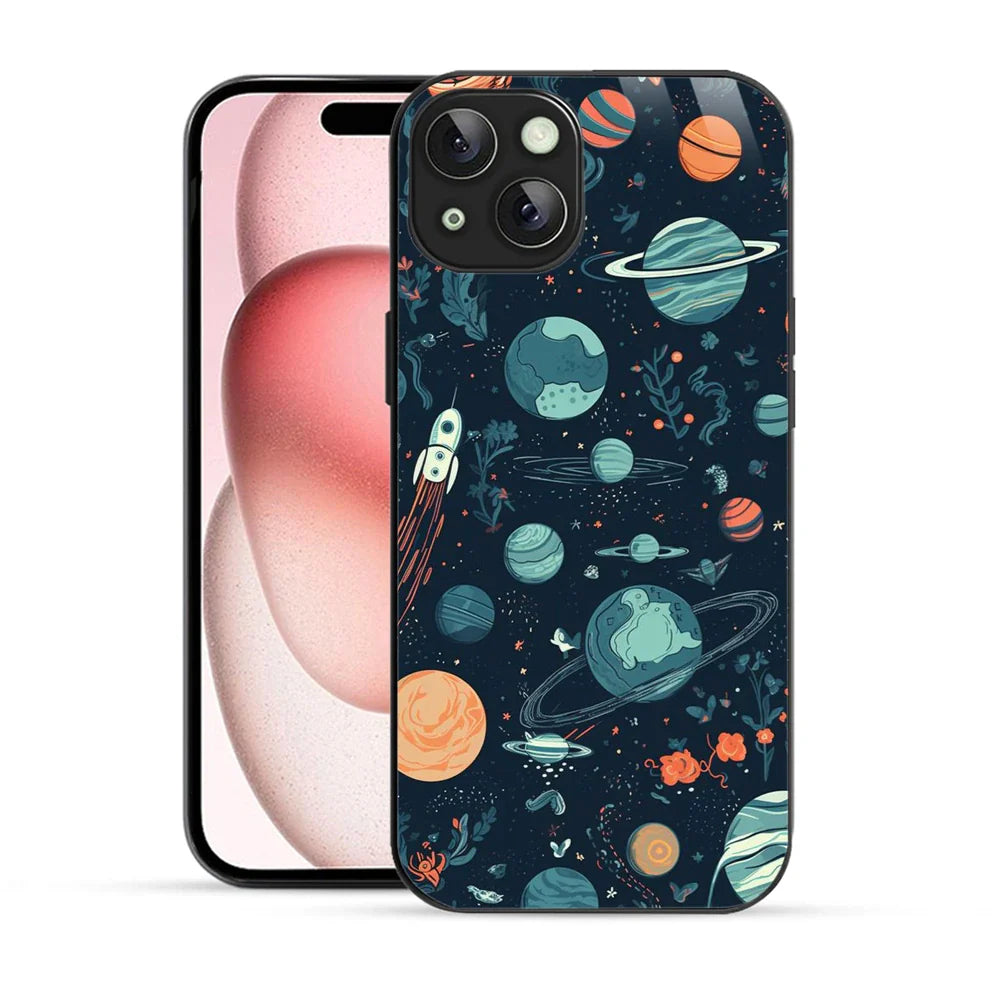 Bornstud Galaxy green Printed Case for iPhone 15